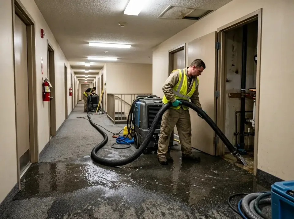 multi-unit-apartment-hallway-f-005 — frequently asked questions, Emergency Burst Pipe Water Extraction & Removal in Crossett…